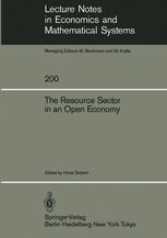 The Resource sector in an open economy