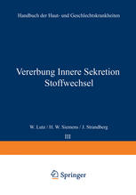 Vererbung Innere Sekretion Stoffwechsel