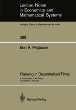 Planning in Decentralized Firms : a Contribution to the Theory on Multilevel Decisions