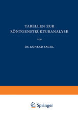 Tabellen zur Röntgenstrukturanalyse