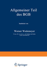 Allgemeiner Teil des BGB