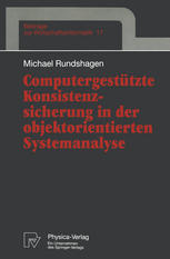 Computergestützte Konsistenzsicherung in der objektorientierten Systemanalyse