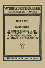 Hydraulische und mechanische Triebe für Geradwege an Werkzeugmaschinen