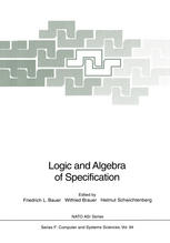 Logic and Algebra of Specification