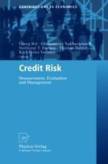 Credit Risk : Measurement, Evaluation and Management