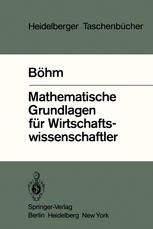 Mathematische Grundlagen für Wirtschaftswissenschaftler