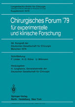 Chirurgisches Forum '79 : für experimentelle und klinische Forschung