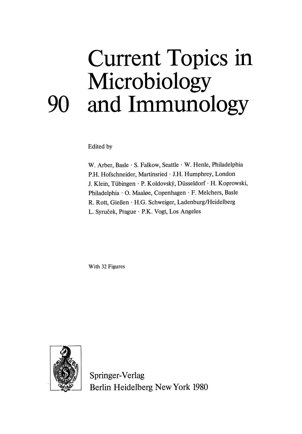 Current Topics in Microbiology and Immunology 129