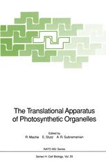 The translational apparatus of photosynthetic organelles