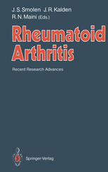 Rheumatoid Arthritis : Recent Research Advances