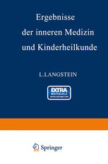 Ergebnisse der Inneren Medizin und Kinderheilkunde : Sechsundzwanzigster Band