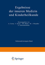 Ergebnisse der Inneren Medizin und Kinderheilkunde : Siebenundvierzigster Band