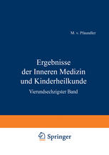 Ergebnisse der Inneren Medizin und Kinderheilkunde : Vierundsechzigster Band