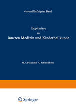 Ergebnisse der Inneren Medizin und Kinderheilkunde