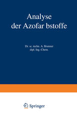 Analyse der azofarbstoffe