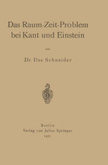 Das Raum-Zeit-Problem bei Kant und Einstein