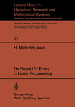 On Round-Off Errors in Linear Programming