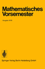 Mathematisches Vorsemester Ausgabe 1978