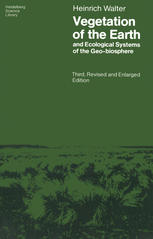 Vegetation of the earth and ecological systems of the geo-biosphere