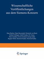 Wissenschaftliche Veröffentlichungen aus dem Siemens-Konzern : III. Band