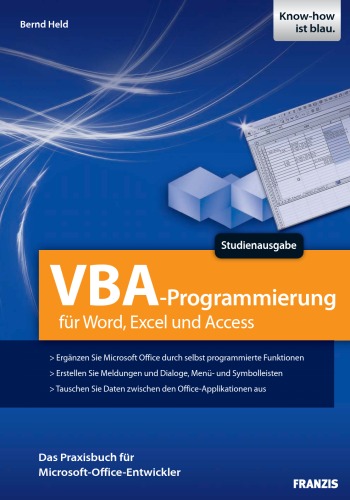 VBA-Programmierung für Word, Excel und Access