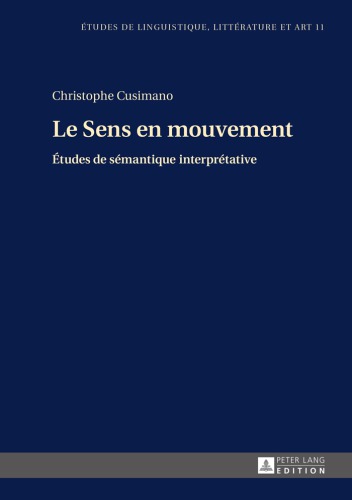 Le Sens En Mouvement