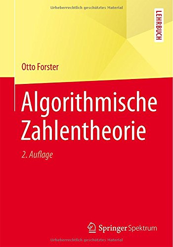 Algorithmische Zahlentheorie