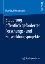 Steuerung öffentlich geförderter Forschungs- und Entwicklungsprojekte