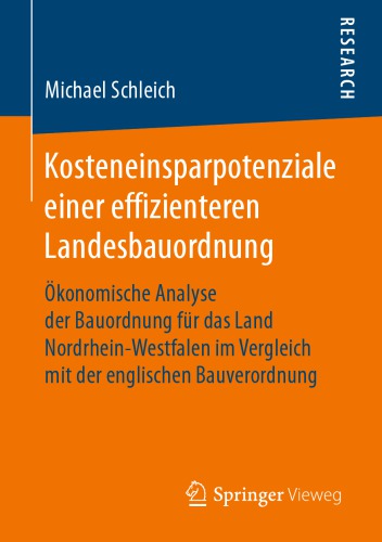 Kosteneinsparpotenziale Einer Effizienteren Landesbauordnung