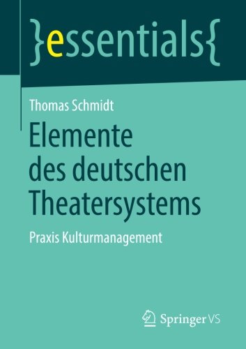 Elemente des Deutschen Theatersystems : Praxis Kulturmanagement.