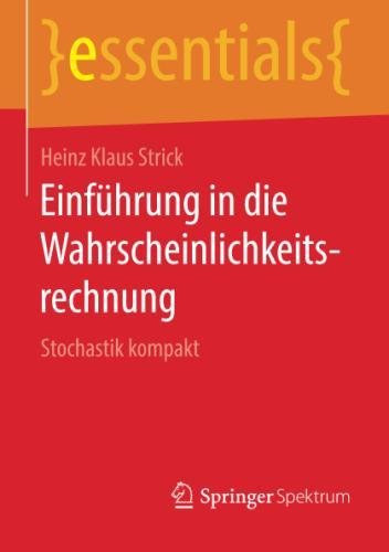 Einf�hrung in Die Wahrscheinlichkeitsrechnung