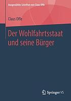 Der Wohlfahrtsstaat Und Seine B�rger