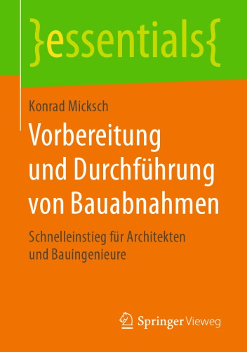 Vorbereitung Und Durchf�hrung Von Bauabnahmen