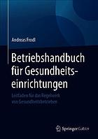 Betriebshandbuch F�r Gesundheitseinrichtungen