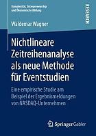 Nichtlineare Zeitreihenanalyse ALS Neue Methode F�r Eventstudien