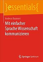 Mit Einfacher Sprache Wissenschaft Kommunizieren