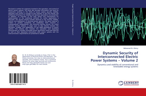 Dynamic Security of Interconnected Electric Power Systems - Volume 2 Dynamics and stability of conventional and renewable energy systems