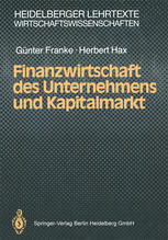 Finanzwirtschaft des Unternehmens und Kapitalmarkt