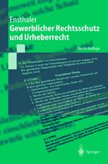 Gewerblicher Rechtsschutz und Urheberrecht