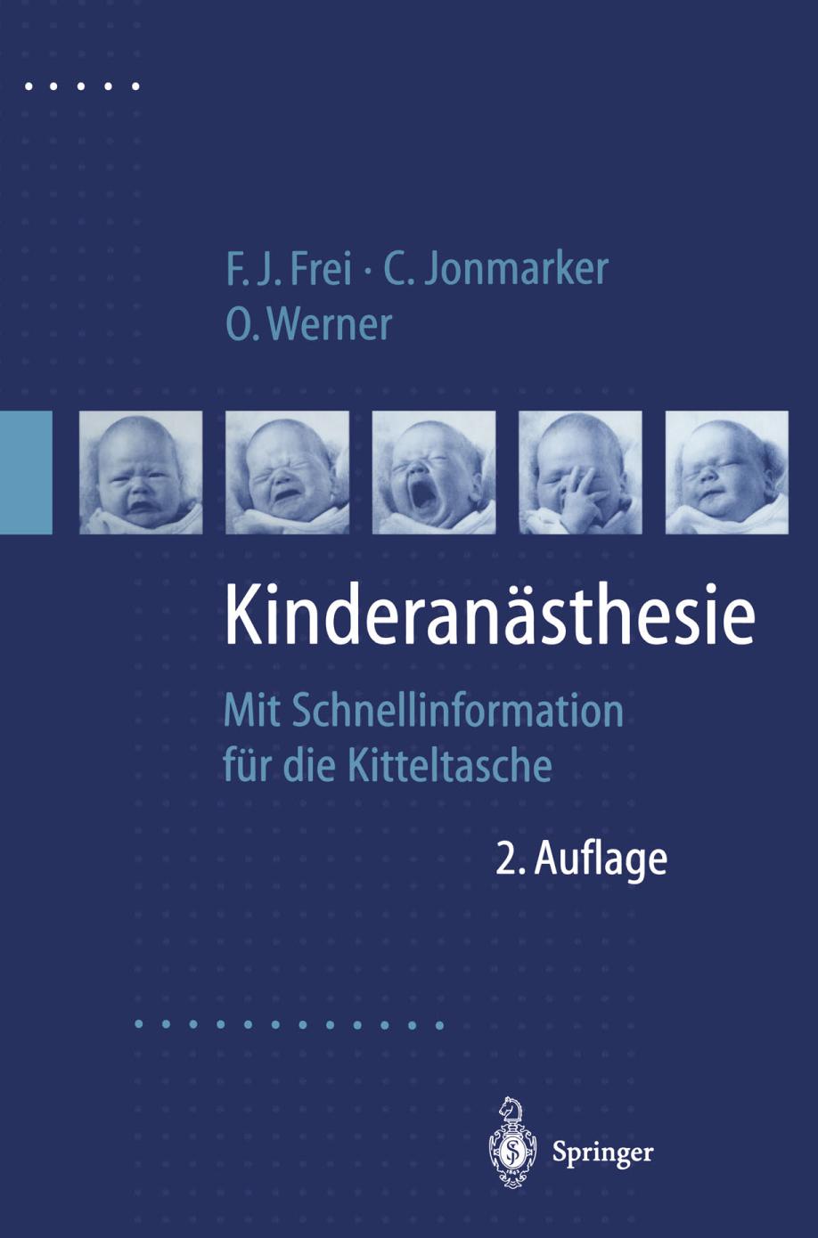 Kinderanasthesie Mit Schnellinformation fur die Kitteltasche