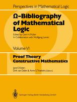 [Omega]-Bibliography of Mathematical Logic : Proof Theory Constructive Mathematics