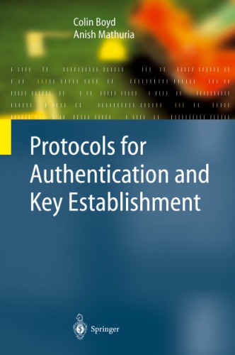 Protocols for Authentication and Key Establishment