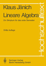 Lineare Algebra : Ein Skriptum für das erste Semester