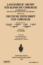 Verhandlungen der Deutschen Gesellschaft für Chirurgie