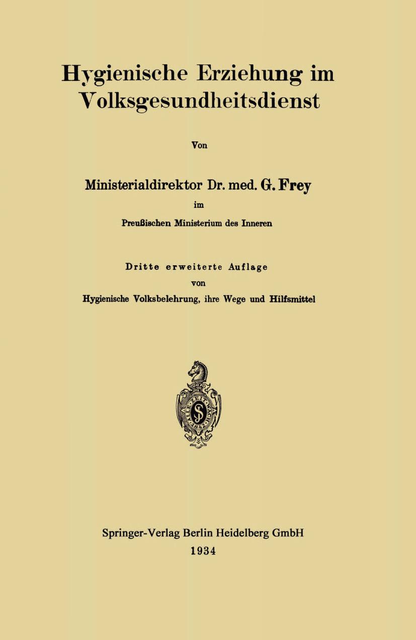 Hygienische Erziehung im Volksgesundheitsdienst