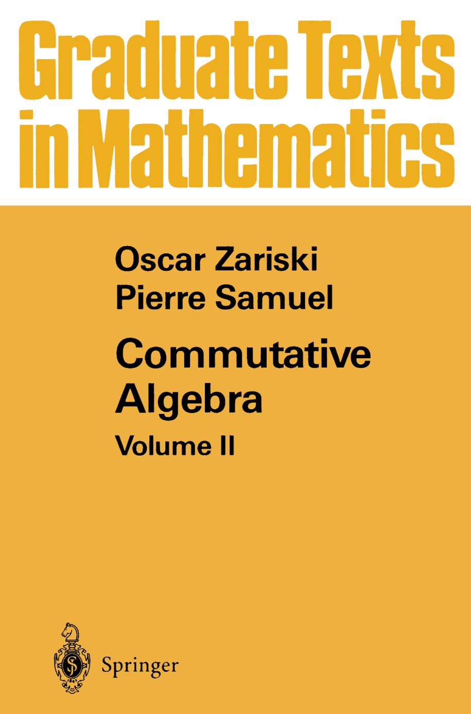 Commutative algebra. Volume II