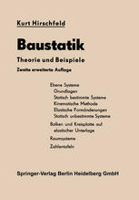 Baustatik Theorie und Beispiele.