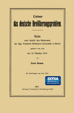 Ueber das deutsche Bevölkerungsproblem : Rede zum Antritt des Rektorates der Kgl. Friedrich-Wilhelms-Universität in Berlin