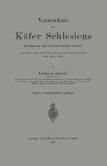 Verzeichnis der Käfer Schlesiens : preußischen und österreichischen Anteils