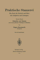 Praktische Stanzerei : Ein Buch Für Betrieb und Büro Mit Aufgaben und Lösungen.